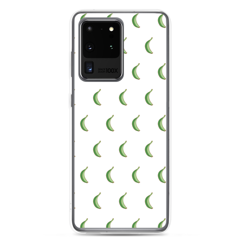 Platano All-Over Samsung Case (White)  - 2020 - DominicanGirlfriend.com - Frases Dominicanas - República Dominicana Lifestyle Graphic T-Shirts Streetwear & Accessories - New York - Bronx - Washington Heights - Miami - Florida - Boca Chica - USA - Dominican Clothing