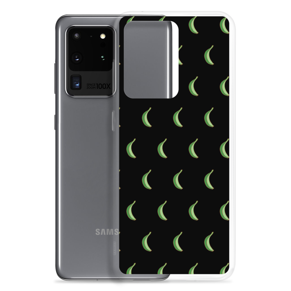 Platano All-Over Samsung Case (Black) - 2020 - DominicanGirlfriend.com - Frases Dominicanas - República Dominicana Lifestyle Graphic T-Shirts Streetwear & Accessories - New York - Bronx - Washington Heights - Miami - Florida - Boca Chica - USA - Dominican Clothing
