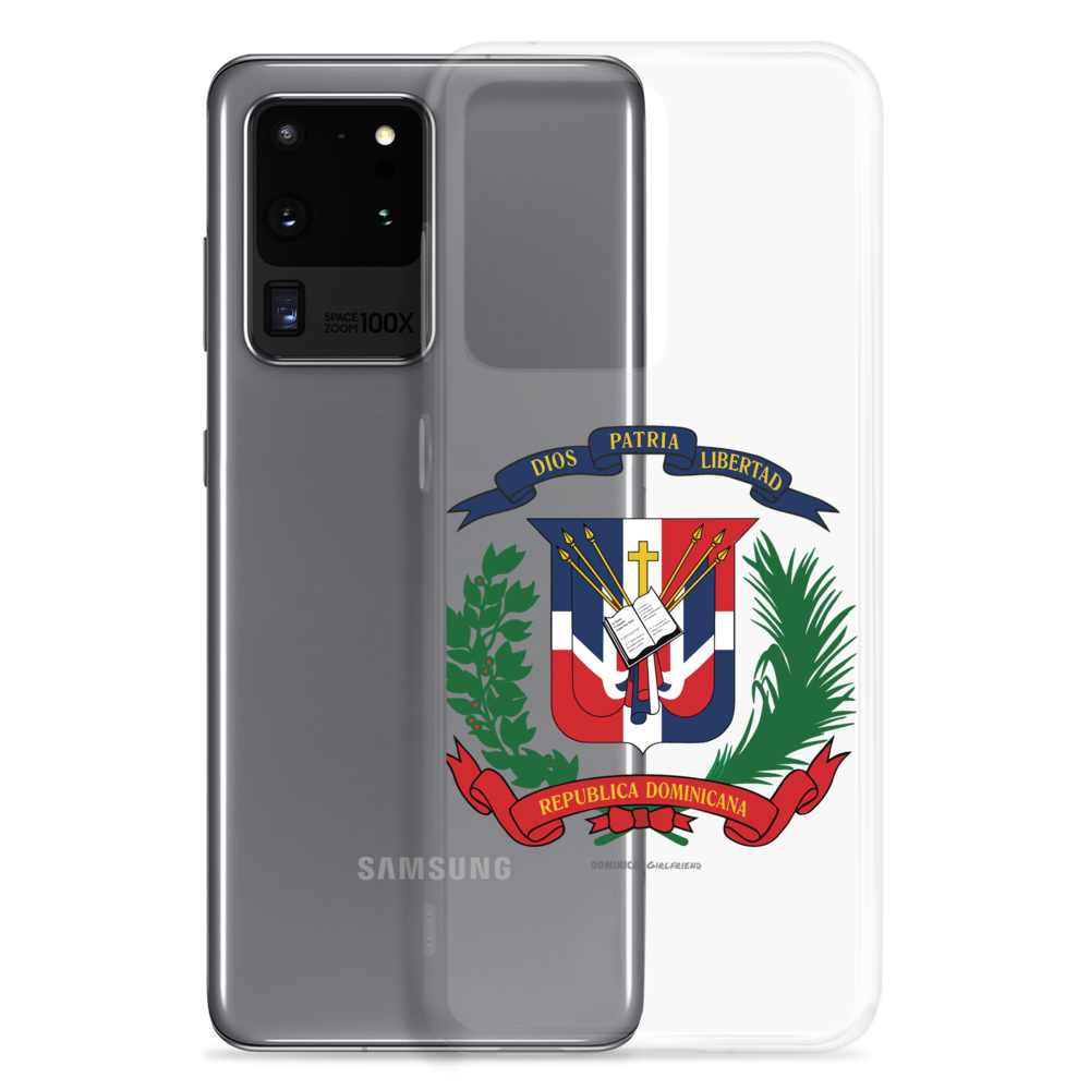 Escudo de la República Dominicana Samsung Case - 2020 - DominicanGirlfriend.com - Frases Dominicanas - República Dominicana Lifestyle Graphic T-Shirts Streetwear & Accessories - New York - Bronx - Washington Heights - Miami - Florida - Boca Chica - USA - Dominican Clothing