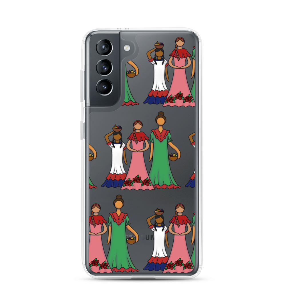 Dominican Faceless Dolls Samsung Case  - 2020 - DominicanGirlfriend.com - Frases Dominicanas - República Dominicana Lifestyle Graphic T-Shirts Streetwear & Accessories - New York - Bronx - Washington Heights - Miami - Florida - Boca Chica - USA - Dominican Clothing