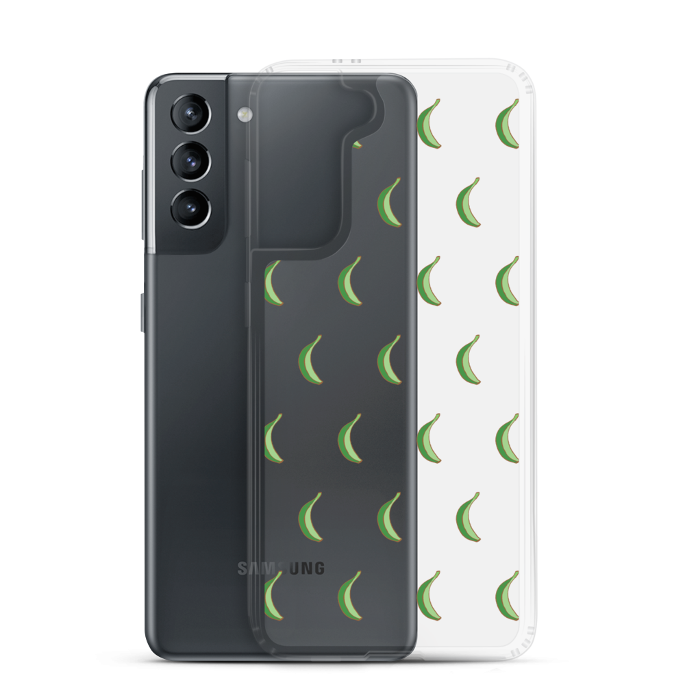Platano All-Over Samsung Case (Transparent) - 2020 - DominicanGirlfriend.com - Frases Dominicanas - República Dominicana Lifestyle Graphic T-Shirts Streetwear & Accessories - New York - Bronx - Washington Heights - Miami - Florida - Boca Chica - USA - Dominican Clothing
