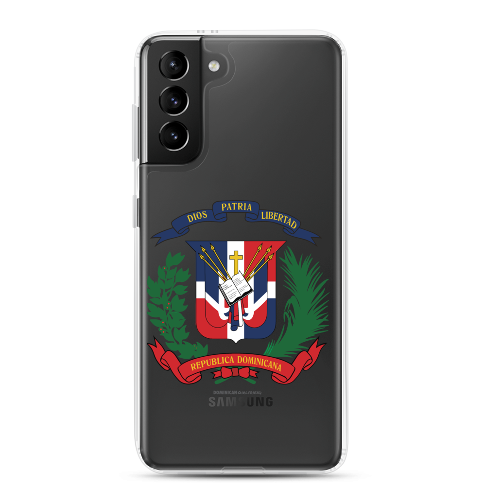 Escudo de la República Dominicana Samsung Case - 2020 - DominicanGirlfriend.com - Frases Dominicanas - República Dominicana Lifestyle Graphic T-Shirts Streetwear & Accessories - New York - Bronx - Washington Heights - Miami - Florida - Boca Chica - USA - Dominican Clothing
