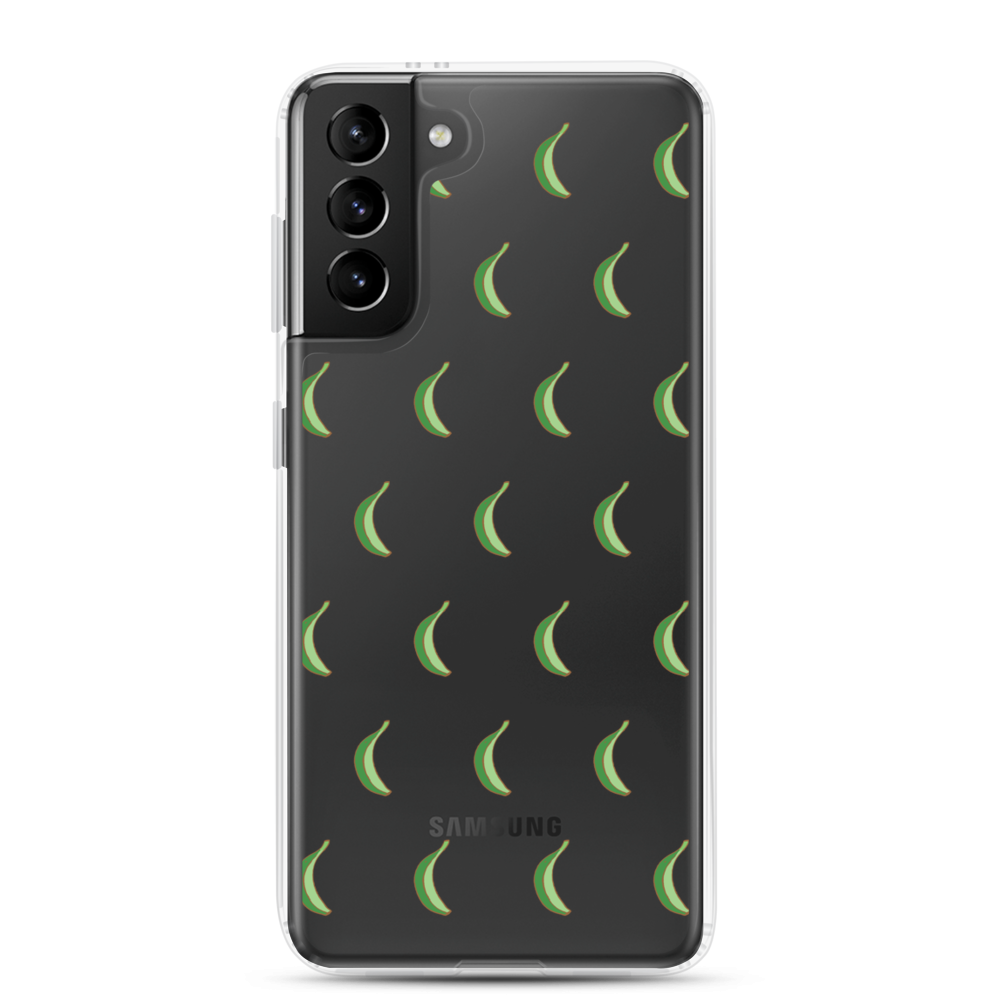 Platano All-Over Samsung Case (Transparent) - 2020 - DominicanGirlfriend.com - Frases Dominicanas - República Dominicana Lifestyle Graphic T-Shirts Streetwear & Accessories - New York - Bronx - Washington Heights - Miami - Florida - Boca Chica - USA - Dominican Clothing