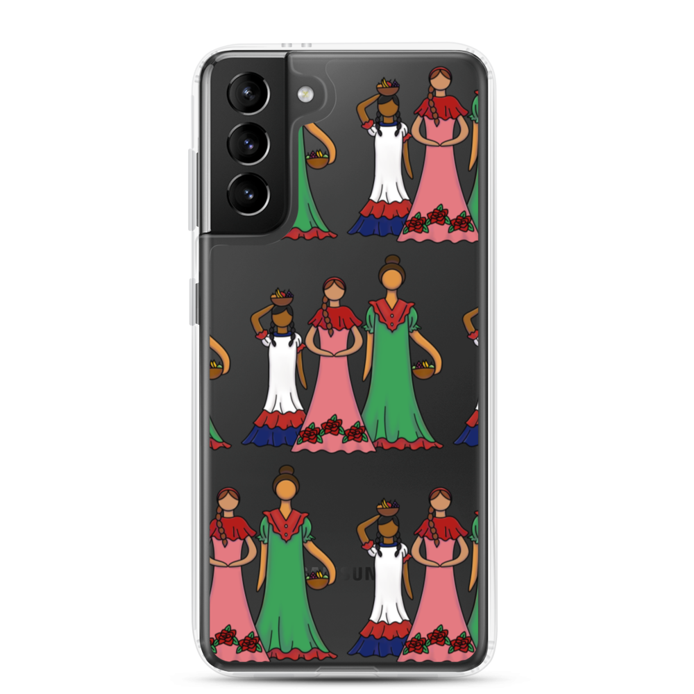 Dominican Faceless Dolls Samsung Case  - 2020 - DominicanGirlfriend.com - Frases Dominicanas - República Dominicana Lifestyle Graphic T-Shirts Streetwear & Accessories - New York - Bronx - Washington Heights - Miami - Florida - Boca Chica - USA - Dominican Clothing