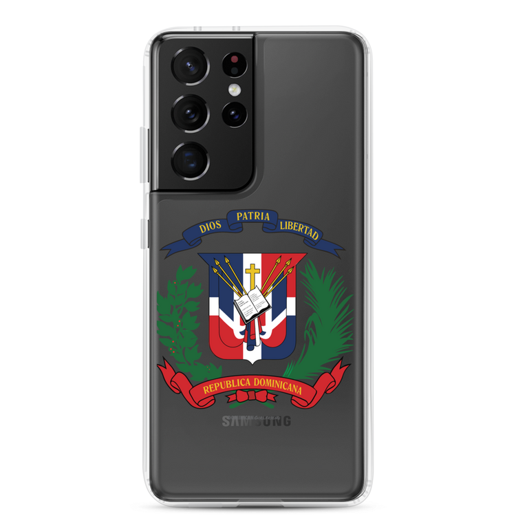 Escudo de la República Dominicana Samsung Case - 2020 - DominicanGirlfriend.com - Frases Dominicanas - República Dominicana Lifestyle Graphic T-Shirts Streetwear & Accessories - New York - Bronx - Washington Heights - Miami - Florida - Boca Chica - USA - Dominican Clothing