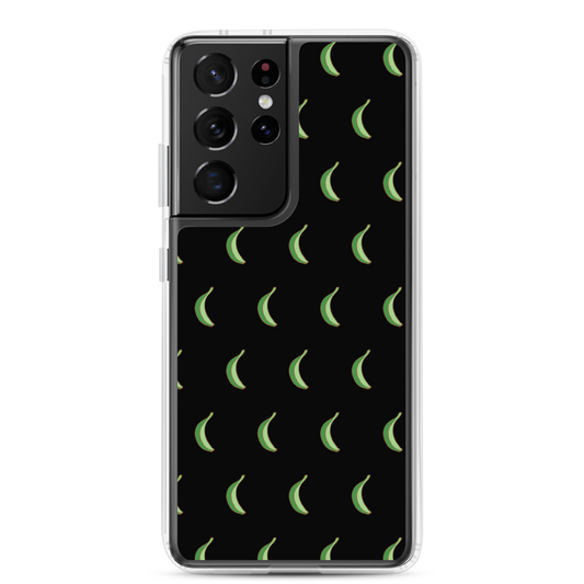 Platano All-Over Samsung Case (Black)  - 2020 - DominicanGirlfriend.com - Frases Dominicanas - República Dominicana Lifestyle Graphic T-Shirts Streetwear & Accessories - New York - Bronx - Washington Heights - Miami - Florida - Boca Chica - USA - Dominican Clothing