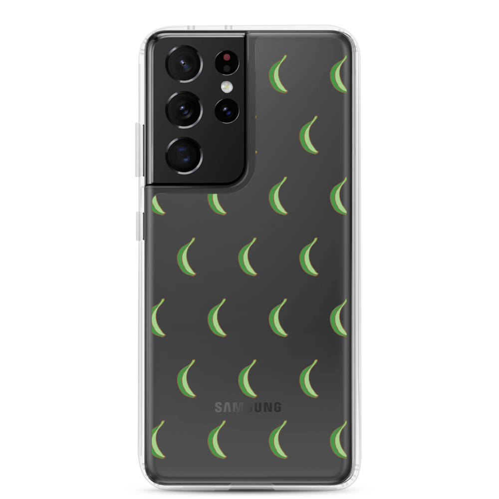 Platano All-Over Samsung Case (Transparent) - 2020 - DominicanGirlfriend.com - Frases Dominicanas - República Dominicana Lifestyle Graphic T-Shirts Streetwear & Accessories - New York - Bronx - Washington Heights - Miami - Florida - Boca Chica - USA - Dominican Clothing