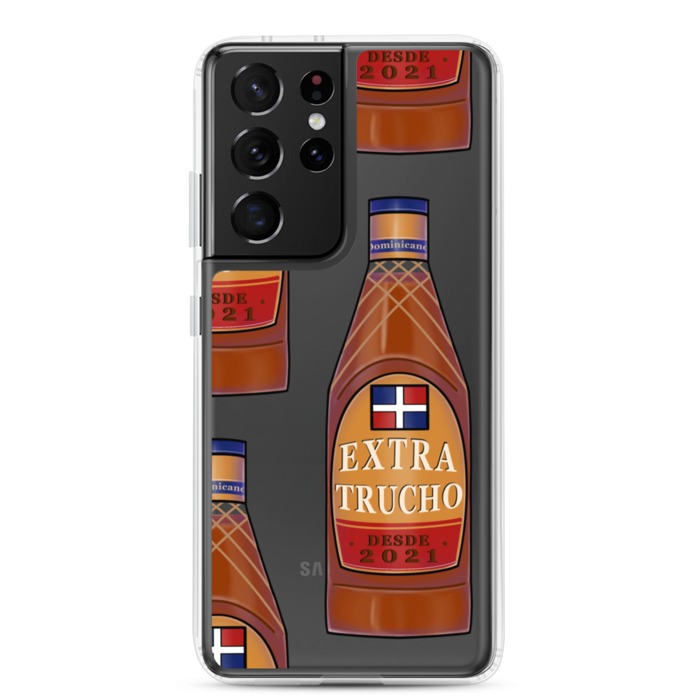 Extra Trucho Dominican Rum Samsung Case  - 2020 - DominicanGirlfriend.com - Frases Dominicanas - República Dominicana Lifestyle Graphic T-Shirts Streetwear & Accessories - New York - Bronx - Washington Heights - Miami - Florida - Boca Chica - USA - Dominican Clothing