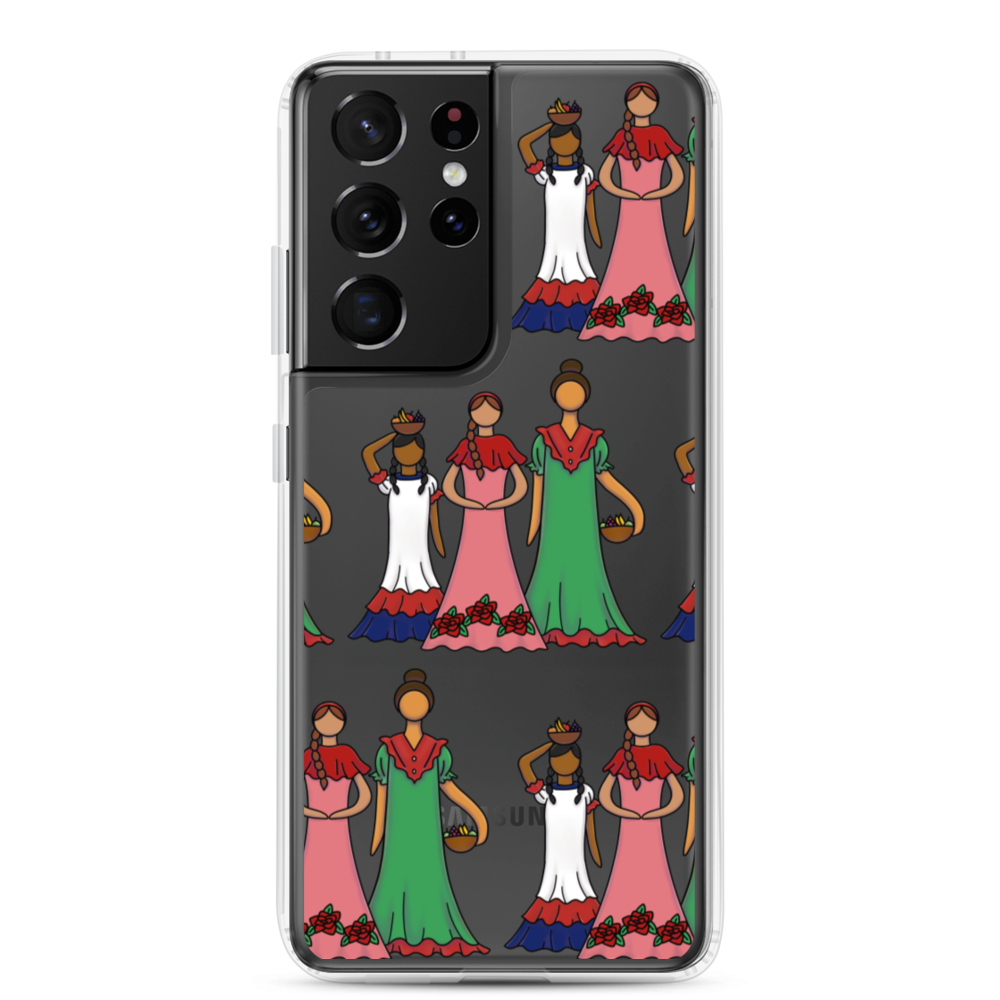 Dominican Faceless Dolls Samsung Case  - 2020 - DominicanGirlfriend.com - Frases Dominicanas - República Dominicana Lifestyle Graphic T-Shirts Streetwear & Accessories - New York - Bronx - Washington Heights - Miami - Florida - Boca Chica - USA - Dominican Clothing