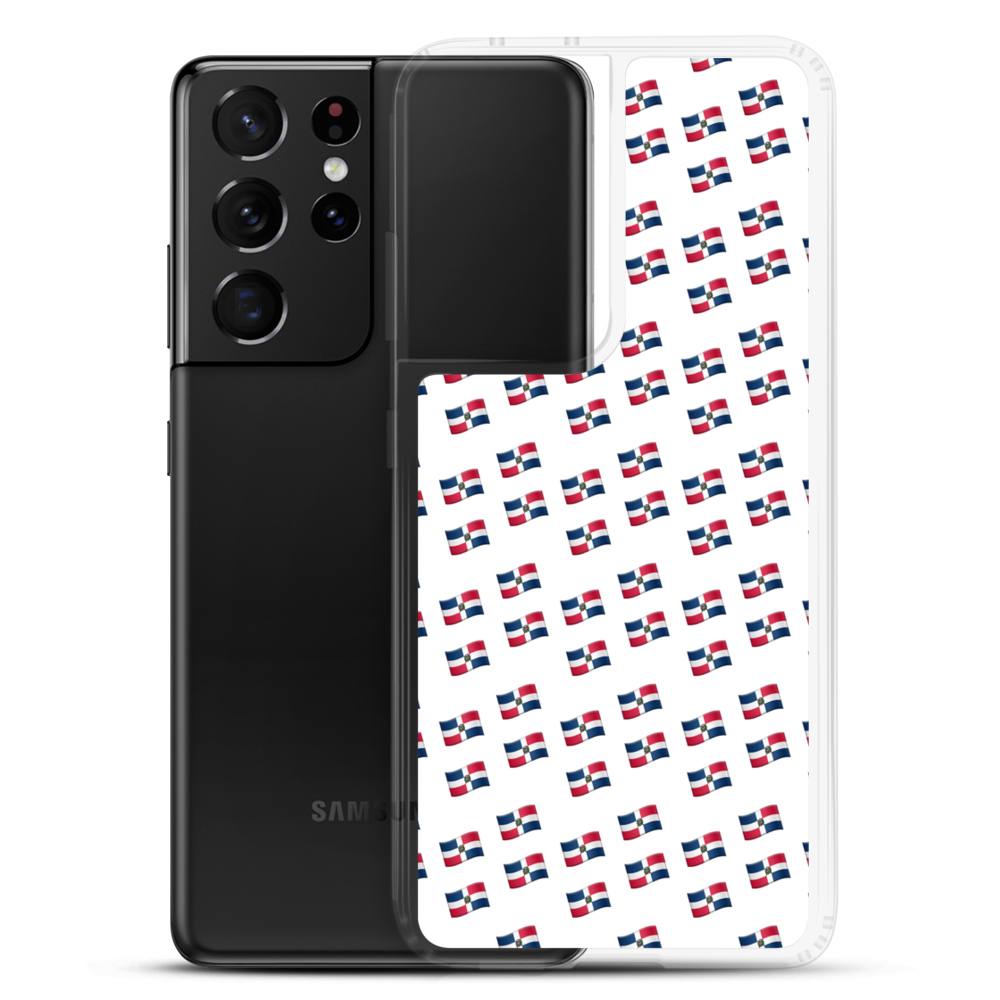 All-Over Emoji República Dominicana Flag Samsung Case  - 2020 - DominicanGirlfriend.com - Frases Dominicanas - República Dominicana Lifestyle Graphic T-Shirts Streetwear & Accessories - New York - Bronx - Washington Heights - Miami - Florida - Boca Chica - USA - Dominican Clothing