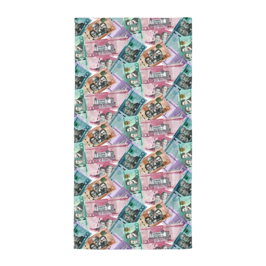 Dominican Pesos Large Towel  - 2020 - DominicanGirlfriend.com - Frases Dominicanas - República Dominicana Lifestyle Graphic T-Shirts Streetwear & Accessories - New York - Bronx - Washington Heights - Miami - Florida - Boca Chica - USA - Dominican Clothing
