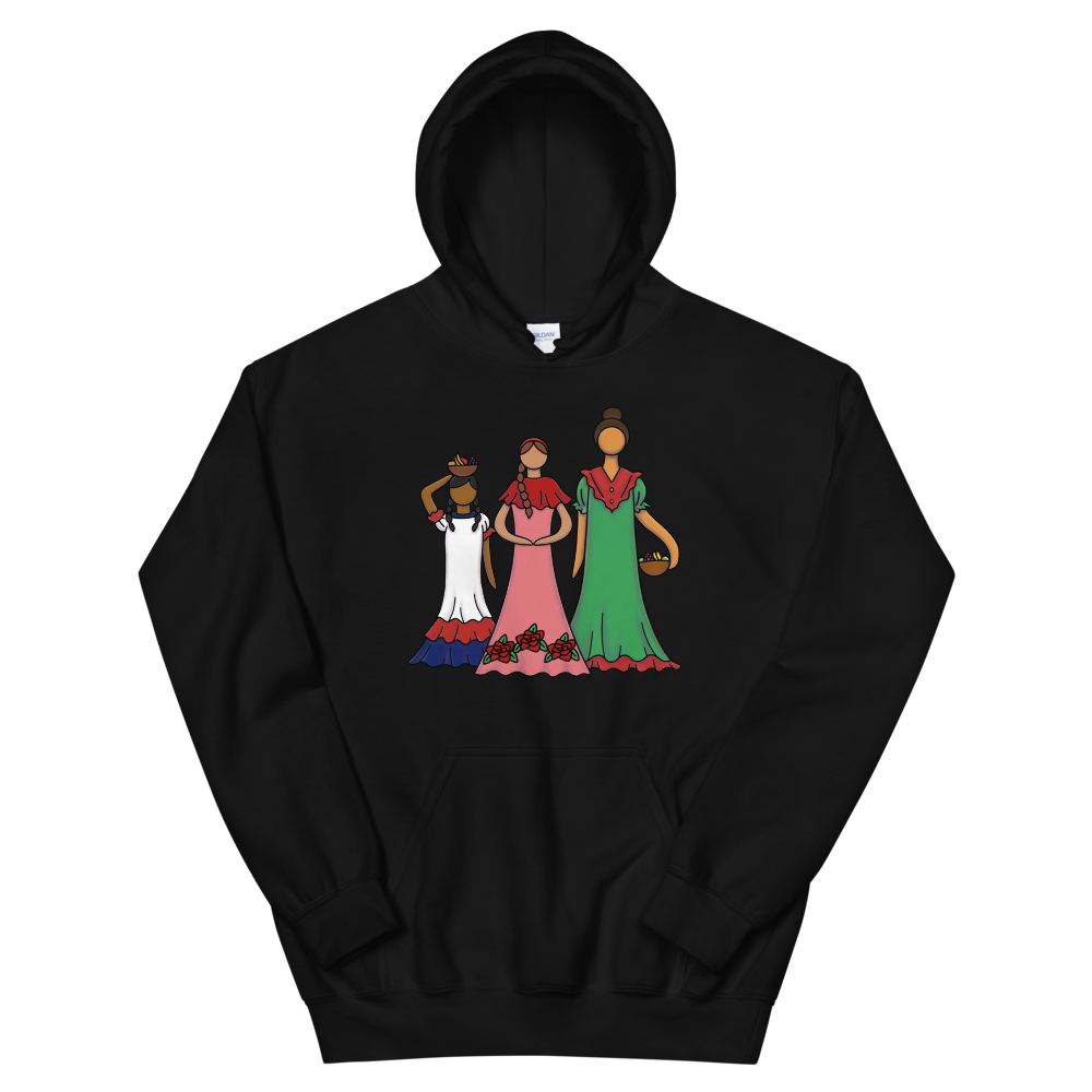Dominican Faceless Dolls Unisex Hoodie - 2020 - DominicanGirlfriend.com - Frases Dominicanas - República Dominicana Lifestyle Graphic T-Shirts Streetwear & Accessories - New York - Bronx - Washington Heights - Miami - Florida - Boca Chica - USA - Dominican Clothing