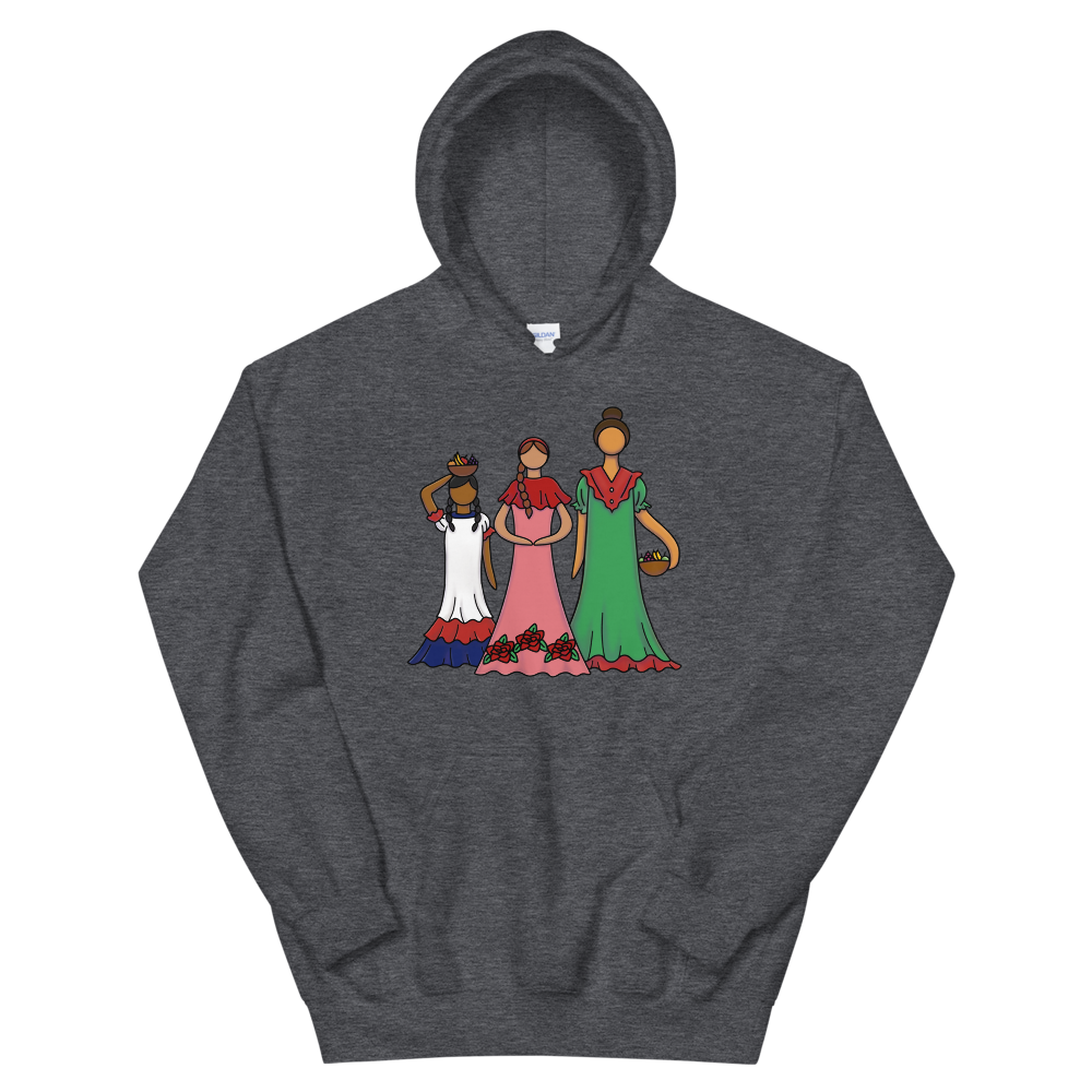 Dominican Faceless Dolls Unisex Hoodie - 2020 - DominicanGirlfriend.com - Frases Dominicanas - República Dominicana Lifestyle Graphic T-Shirts Streetwear & Accessories - New York - Bronx - Washington Heights - Miami - Florida - Boca Chica - USA - Dominican Clothing