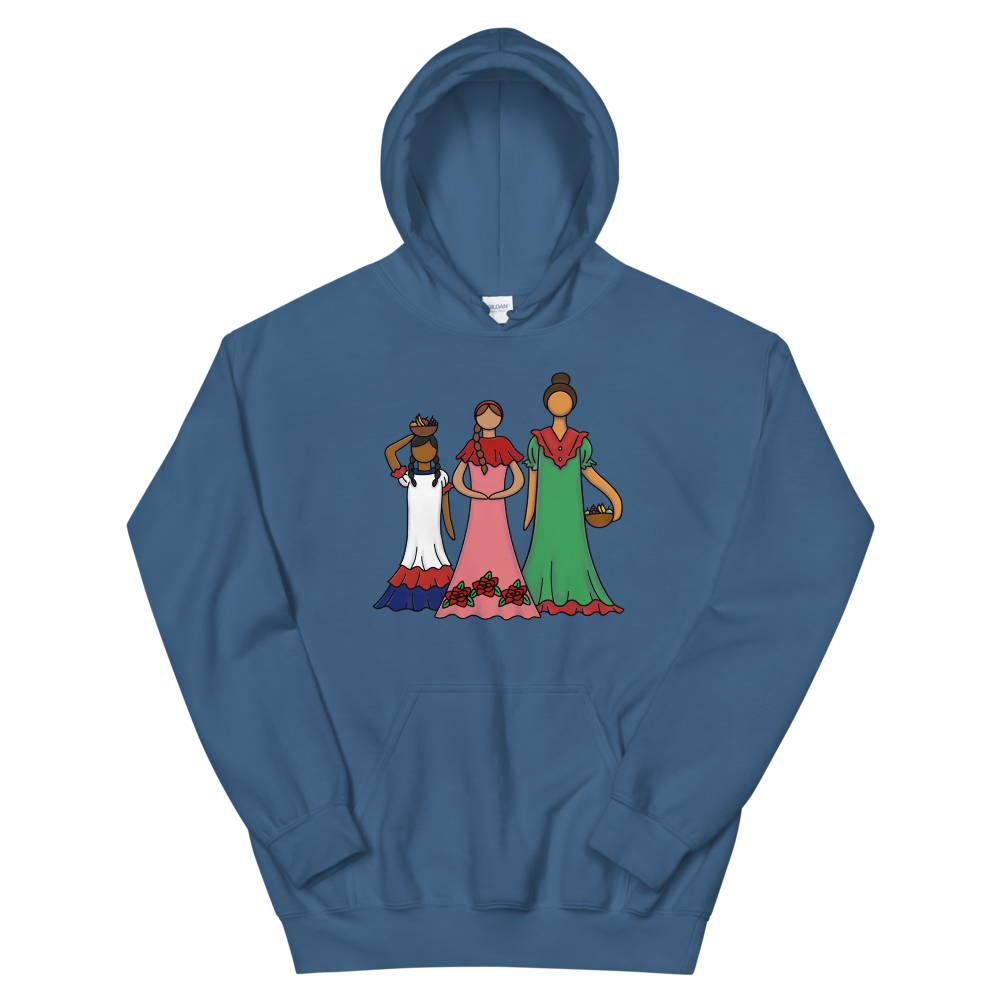 Dominican Faceless Dolls Unisex Hoodie  - 2020 - DominicanGirlfriend.com - Frases Dominicanas - República Dominicana Lifestyle Graphic T-Shirts Streetwear & Accessories - New York - Bronx - Washington Heights - Miami - Florida - Boca Chica - USA - Dominican Clothing