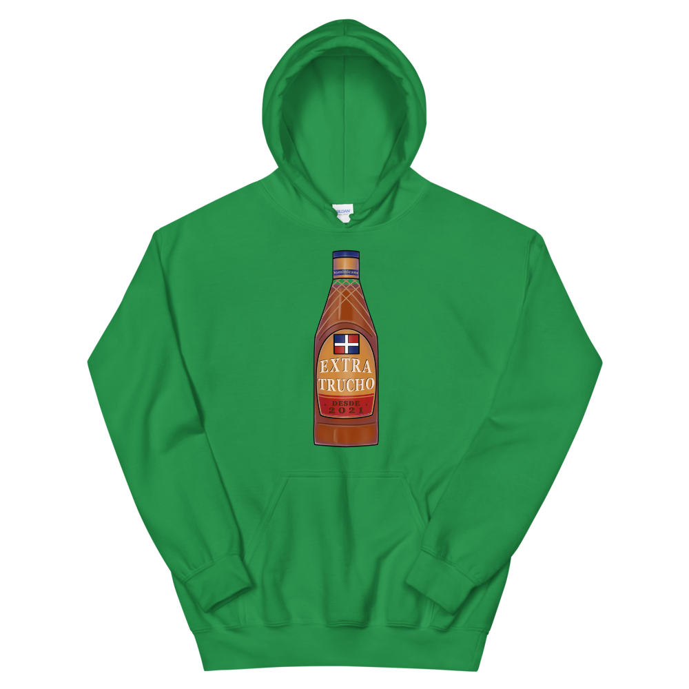Extra Trucho Dominican Rum Unisex Hoodie - 2020 - DominicanGirlfriend.com - Frases Dominicanas - República Dominicana Lifestyle Graphic T-Shirts Streetwear & Accessories - New York - Bronx - Washington Heights - Miami - Florida - Boca Chica - USA - Dominican Clothing