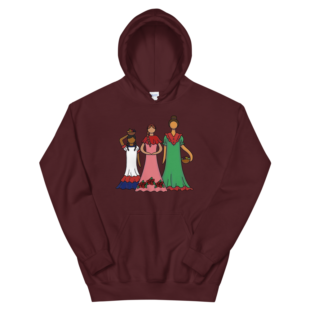 Dominican Faceless Dolls Unisex Hoodie  - 2020 - DominicanGirlfriend.com - Frases Dominicanas - República Dominicana Lifestyle Graphic T-Shirts Streetwear & Accessories - New York - Bronx - Washington Heights - Miami - Florida - Boca Chica - USA - Dominican Clothing