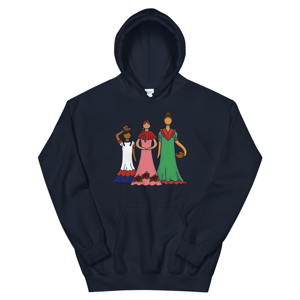 Dominican Faceless Dolls Unisex Hoodie  - 2020 - DominicanGirlfriend.com - Frases Dominicanas - República Dominicana Lifestyle Graphic T-Shirts Streetwear & Accessories - New York - Bronx - Washington Heights - Miami - Florida - Boca Chica - USA - Dominican Clothing