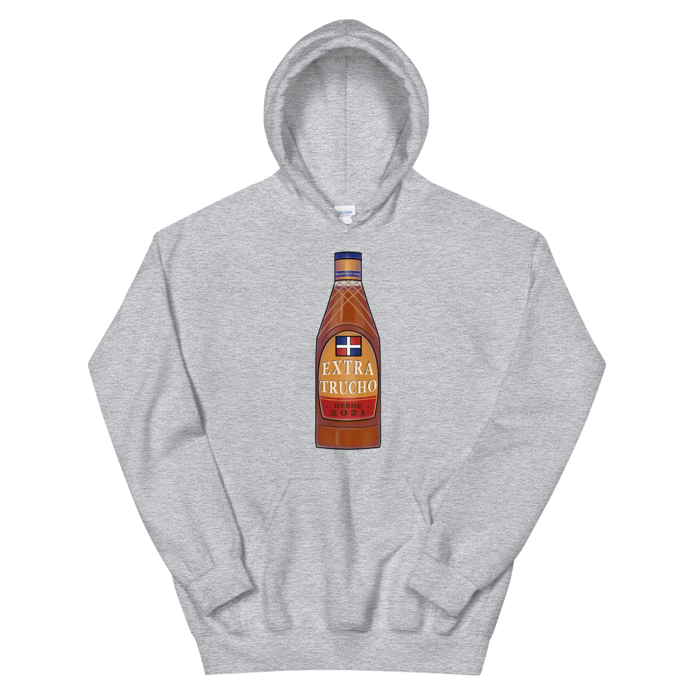 Extra Trucho Dominican Rum Unisex Hoodie  - 2020 - DominicanGirlfriend.com - Frases Dominicanas - República Dominicana Lifestyle Graphic T-Shirts Streetwear & Accessories - New York - Bronx - Washington Heights - Miami - Florida - Boca Chica - USA - Dominican Clothing