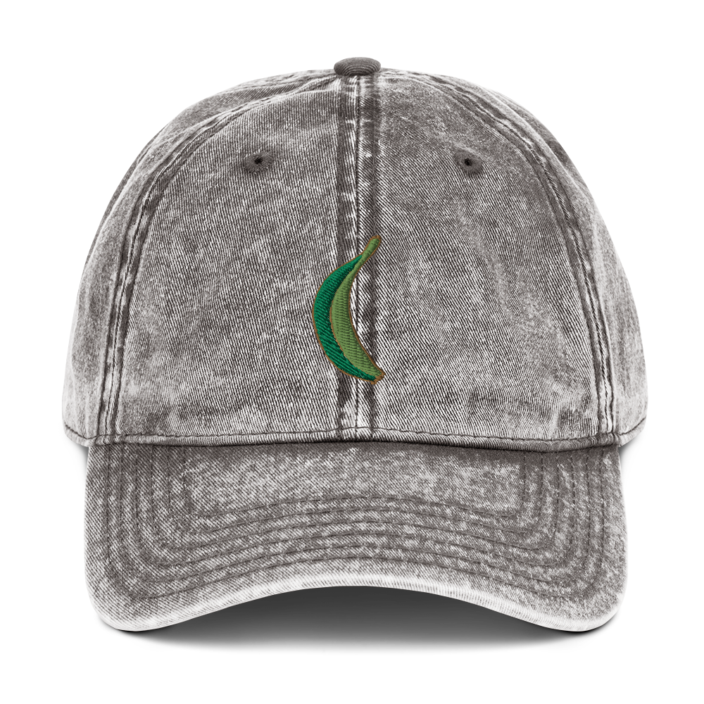 Platano Denim Dad Hat  - 2020 - DominicanGirlfriend.com - Frases Dominicanas - República Dominicana Lifestyle Graphic T-Shirts Streetwear & Accessories - New York - Bronx - Washington Heights - Miami - Florida - Boca Chica - USA - Dominican Clothing