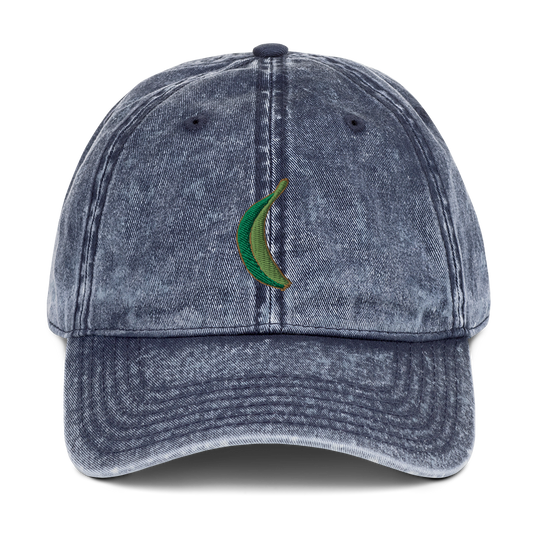 Platano Denim Dad Hat  - 2020 - DominicanGirlfriend.com - Frases Dominicanas - República Dominicana Lifestyle Graphic T-Shirts Streetwear & Accessories - New York - Bronx - Washington Heights - Miami - Florida - Boca Chica - USA - Dominican Clothing
