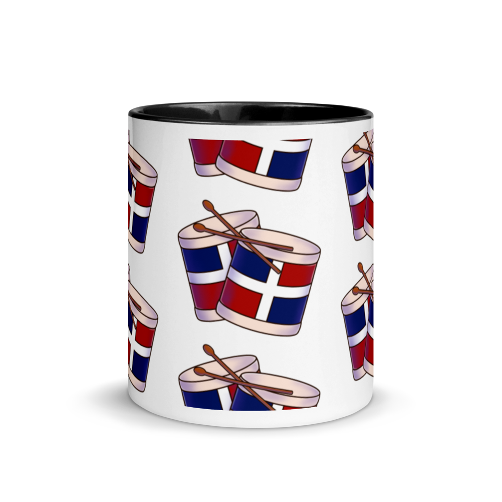 Tambora Dominicana Mug with Color Inside  - 2020 - DominicanGirlfriend.com - Frases Dominicanas - República Dominicana Lifestyle Graphic T-Shirts Streetwear & Accessories - New York - Bronx - Washington Heights - Miami - Florida - Boca Chica - USA - Dominican Clothing