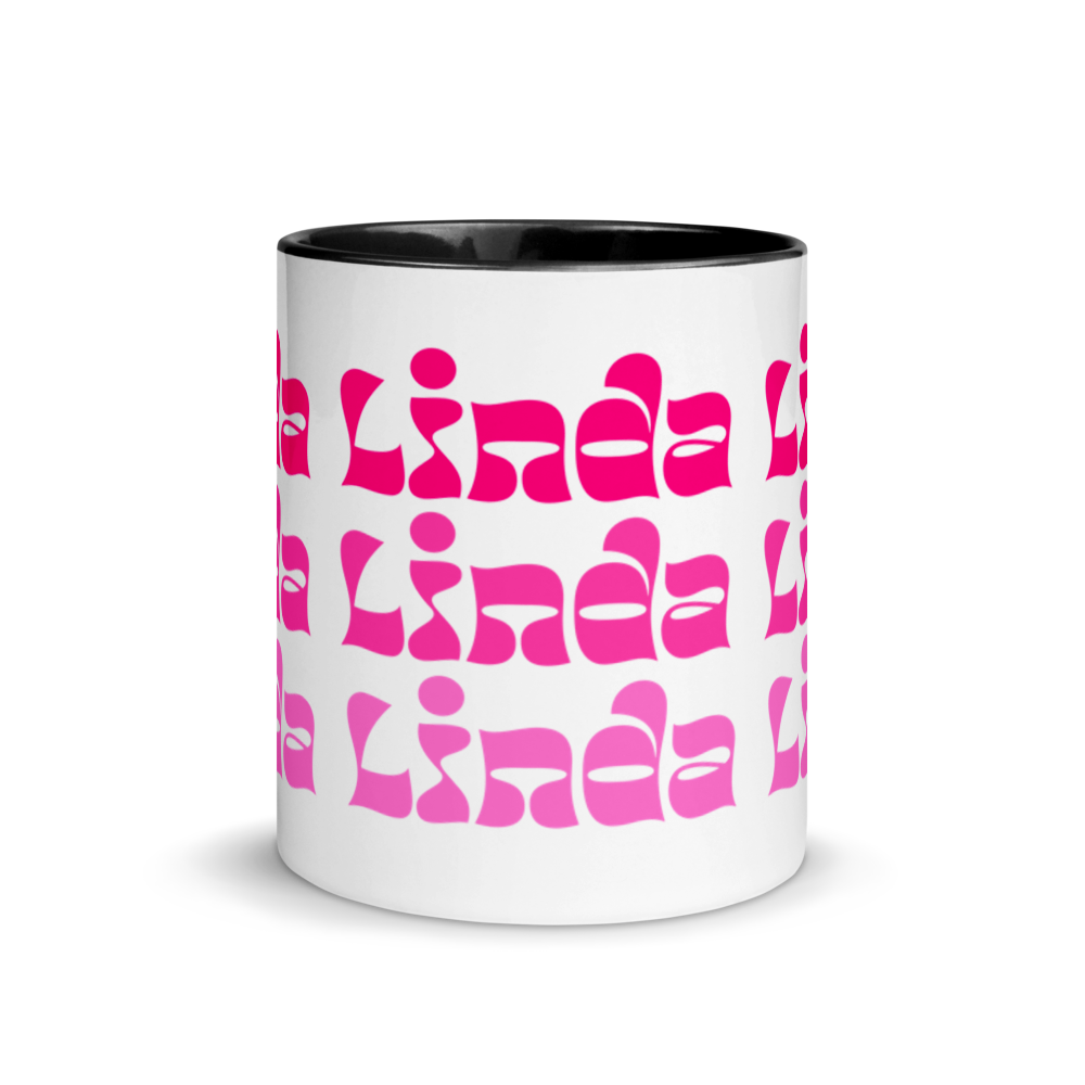 Linda Mug with Color Inside  - 2020 - DominicanGirlfriend.com - Frases Dominicanas - República Dominicana Lifestyle Graphic T-Shirts Streetwear & Accessories - New York - Bronx - Washington Heights - Miami - Florida - Boca Chica - USA - Dominican Clothing