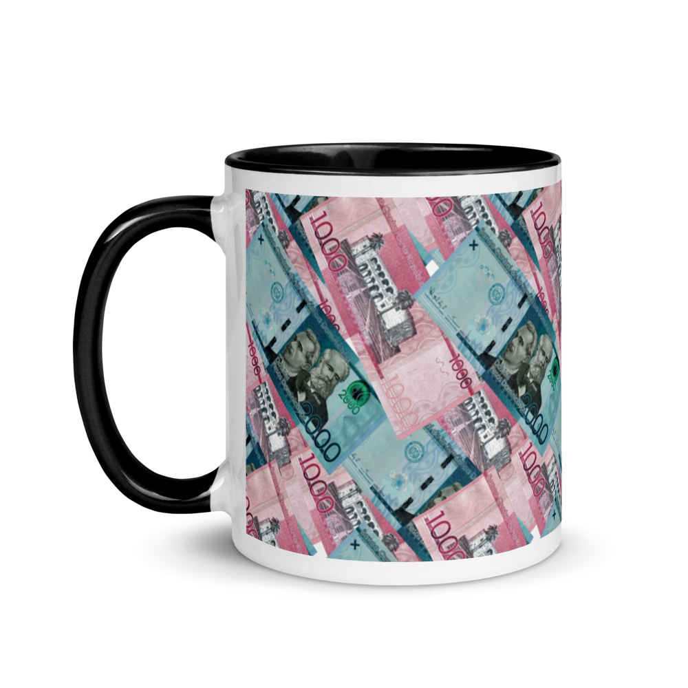 1000 y 2000 Dominican Pesos Mug with Color Inside  - 2020 - DominicanGirlfriend.com - Frases Dominicanas - República Dominicana Lifestyle Graphic T-Shirts Streetwear & Accessories - New York - Bronx - Washington Heights - Miami - Florida - Boca Chica - USA - Dominican Clothing