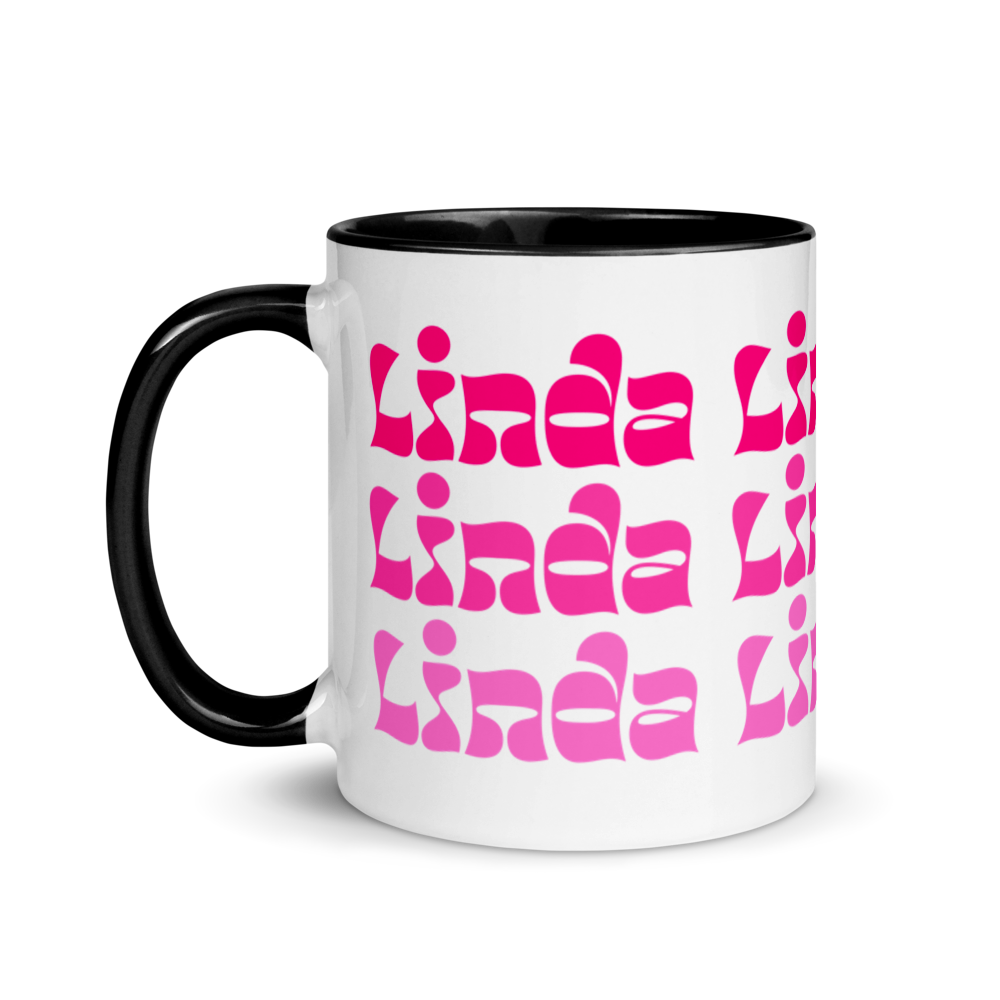 Linda Mug with Color Inside  - 2020 - DominicanGirlfriend.com - Frases Dominicanas - República Dominicana Lifestyle Graphic T-Shirts Streetwear & Accessories - New York - Bronx - Washington Heights - Miami - Florida - Boca Chica - USA - Dominican Clothing