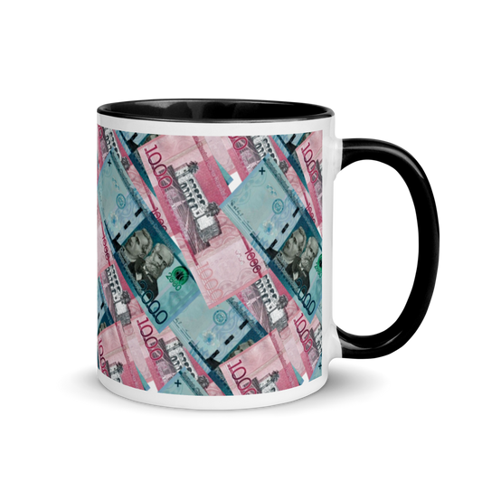 1000 y 2000 Dominican Pesos Mug with Color Inside  - 2020 - DominicanGirlfriend.com - Frases Dominicanas - República Dominicana Lifestyle Graphic T-Shirts Streetwear & Accessories - New York - Bronx - Washington Heights - Miami - Florida - Boca Chica - USA - Dominican Clothing