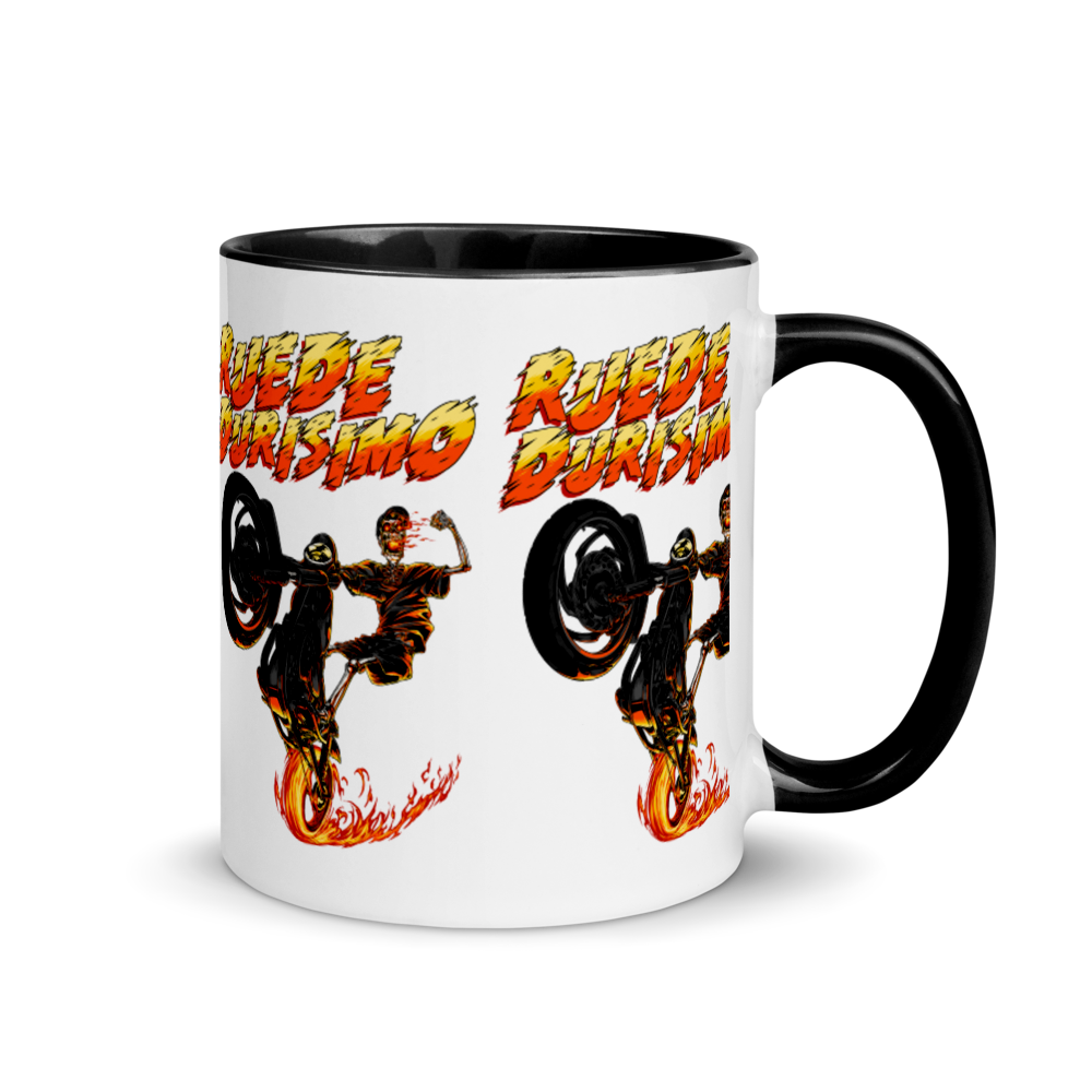 Ruede Durisimo Mug with Color Inside  - 2020 - DominicanGirlfriend.com - Frases Dominicanas - República Dominicana Lifestyle Graphic T-Shirts Streetwear & Accessories - New York - Bronx - Washington Heights - Miami - Florida - Boca Chica - USA - Dominican Clothing