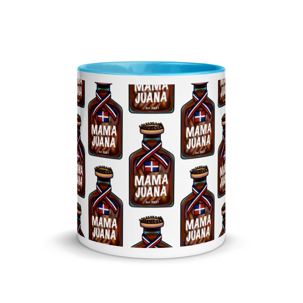 Mama Juana Dominicana Mug with Color Inside  - 2020 - DominicanGirlfriend.com - Frases Dominicanas - República Dominicana Lifestyle Graphic T-Shirts Streetwear & Accessories - New York - Bronx - Washington Heights - Miami - Florida - Boca Chica - USA - Dominican Clothing