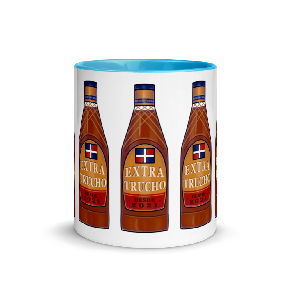 Extra Trucho Dominican Rum Mug with Color Inside  - 2020 - DominicanGirlfriend.com - Frases Dominicanas - República Dominicana Lifestyle Graphic T-Shirts Streetwear & Accessories - New York - Bronx - Washington Heights - Miami - Florida - Boca Chica - USA - Dominican Clothing