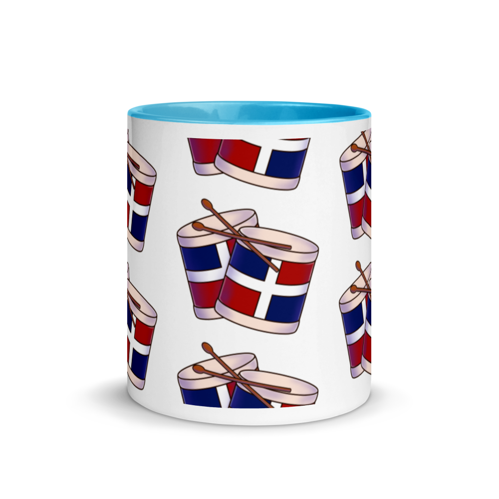 Tambora Dominicana Mug with Color Inside  - 2020 - DominicanGirlfriend.com - Frases Dominicanas - República Dominicana Lifestyle Graphic T-Shirts Streetwear & Accessories - New York - Bronx - Washington Heights - Miami - Florida - Boca Chica - USA - Dominican Clothing