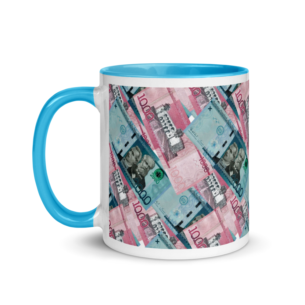 1000 y 2000 Dominican Pesos Mug with Color Inside  - 2020 - DominicanGirlfriend.com - Frases Dominicanas - República Dominicana Lifestyle Graphic T-Shirts Streetwear & Accessories - New York - Bronx - Washington Heights - Miami - Florida - Boca Chica - USA - Dominican Clothing