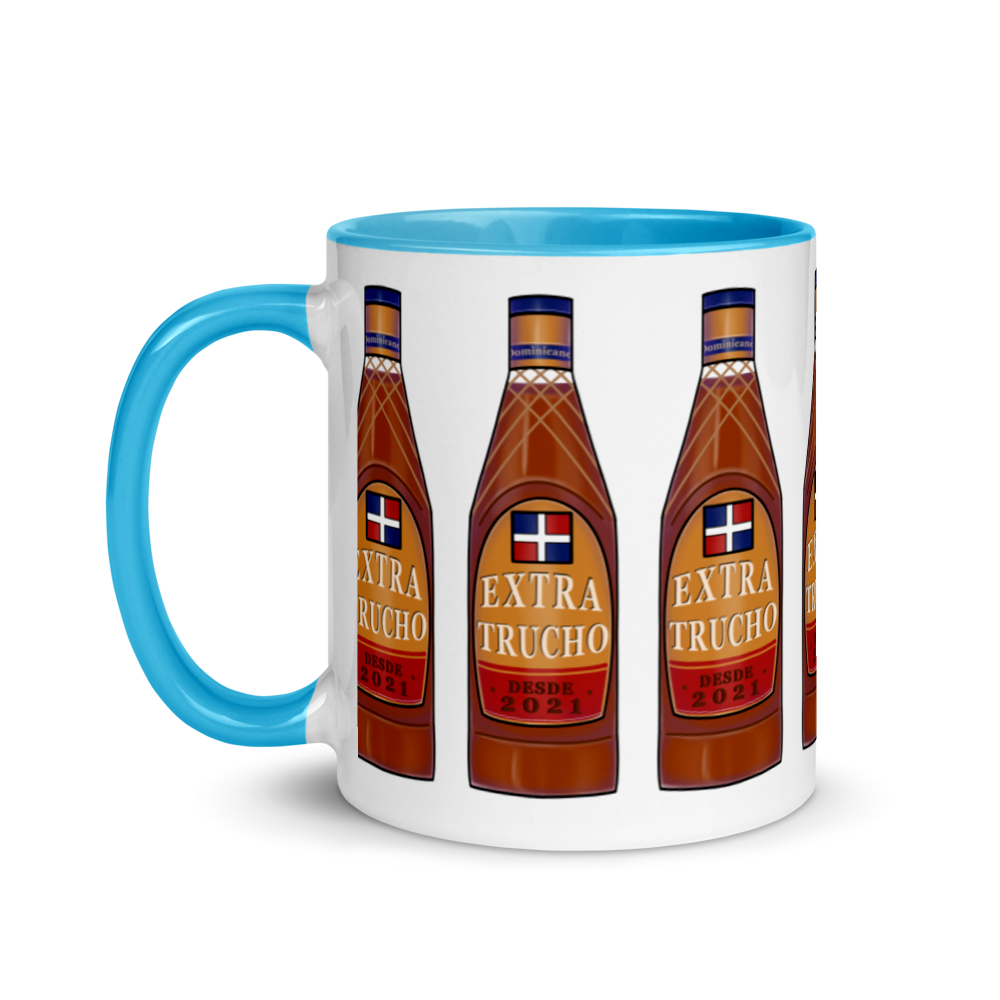 Extra Trucho Dominican Rum Mug with Color Inside  - 2020 - DominicanGirlfriend.com - Frases Dominicanas - República Dominicana Lifestyle Graphic T-Shirts Streetwear & Accessories - New York - Bronx - Washington Heights - Miami - Florida - Boca Chica - USA - Dominican Clothing