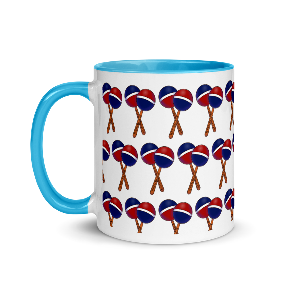 Maracas Dominicana Mug with Color Inside  - 2020 - DominicanGirlfriend.com - Frases Dominicanas - República Dominicana Lifestyle Graphic T-Shirts Streetwear & Accessories - New York - Bronx - Washington Heights - Miami - Florida - Boca Chica - USA - Dominican Clothing