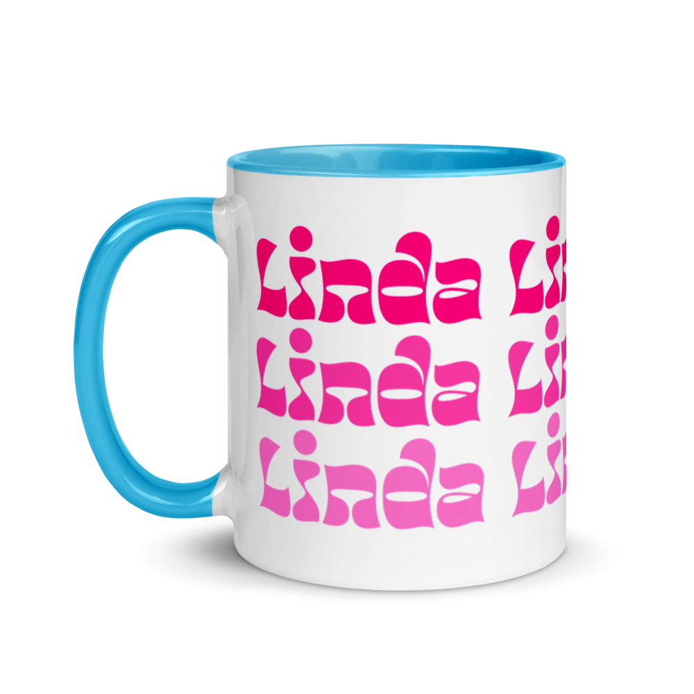 Linda Mug with Color Inside  - 2020 - DominicanGirlfriend.com - Frases Dominicanas - República Dominicana Lifestyle Graphic T-Shirts Streetwear & Accessories - New York - Bronx - Washington Heights - Miami - Florida - Boca Chica - USA - Dominican Clothing