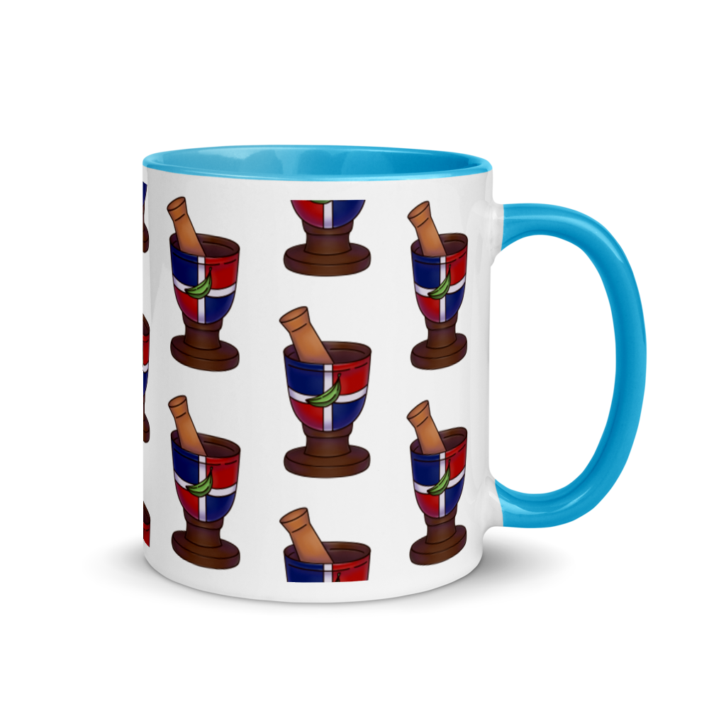 Pilon Dominicano Mug with Color Inside  - 2020 - DominicanGirlfriend.com - Frases Dominicanas - República Dominicana Lifestyle Graphic T-Shirts Streetwear & Accessories - New York - Bronx - Washington Heights - Miami - Florida - Boca Chica - USA - Dominican Clothing