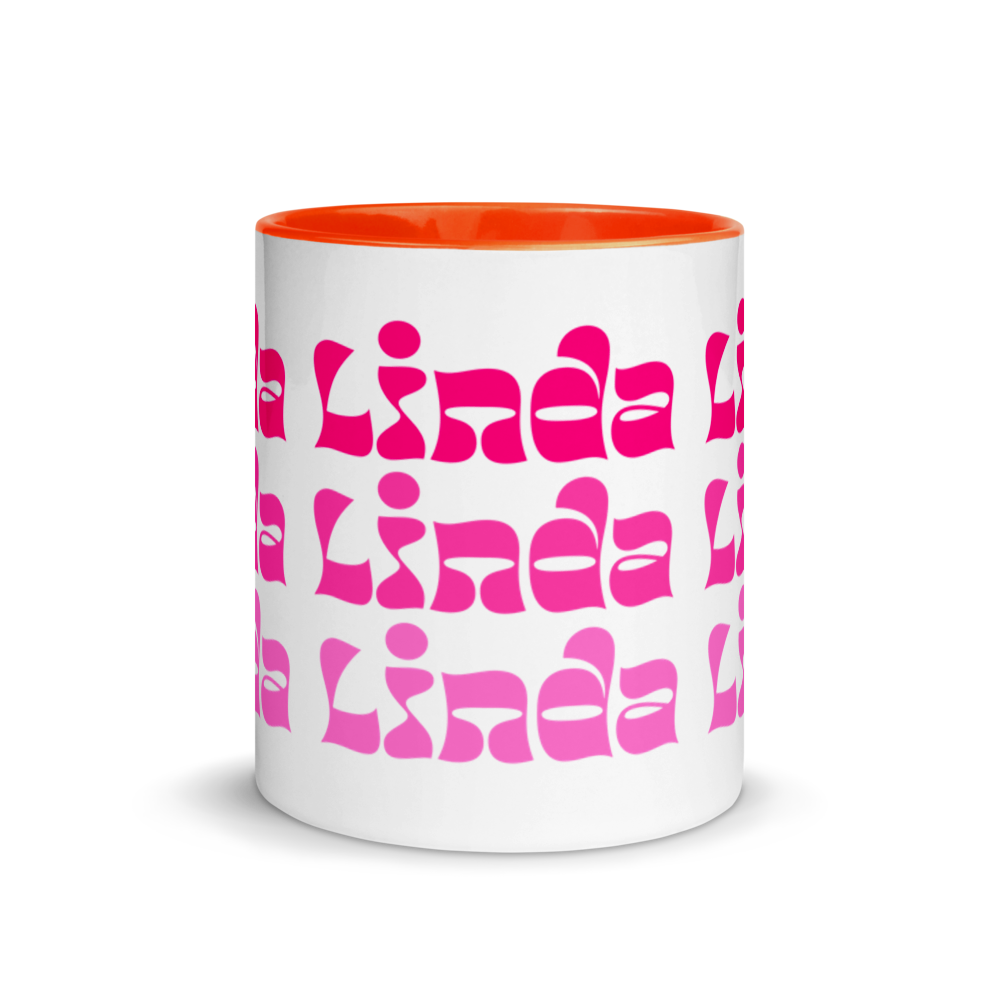 Linda Mug with Color Inside  - 2020 - DominicanGirlfriend.com - Frases Dominicanas - República Dominicana Lifestyle Graphic T-Shirts Streetwear & Accessories - New York - Bronx - Washington Heights - Miami - Florida - Boca Chica - USA - Dominican Clothing