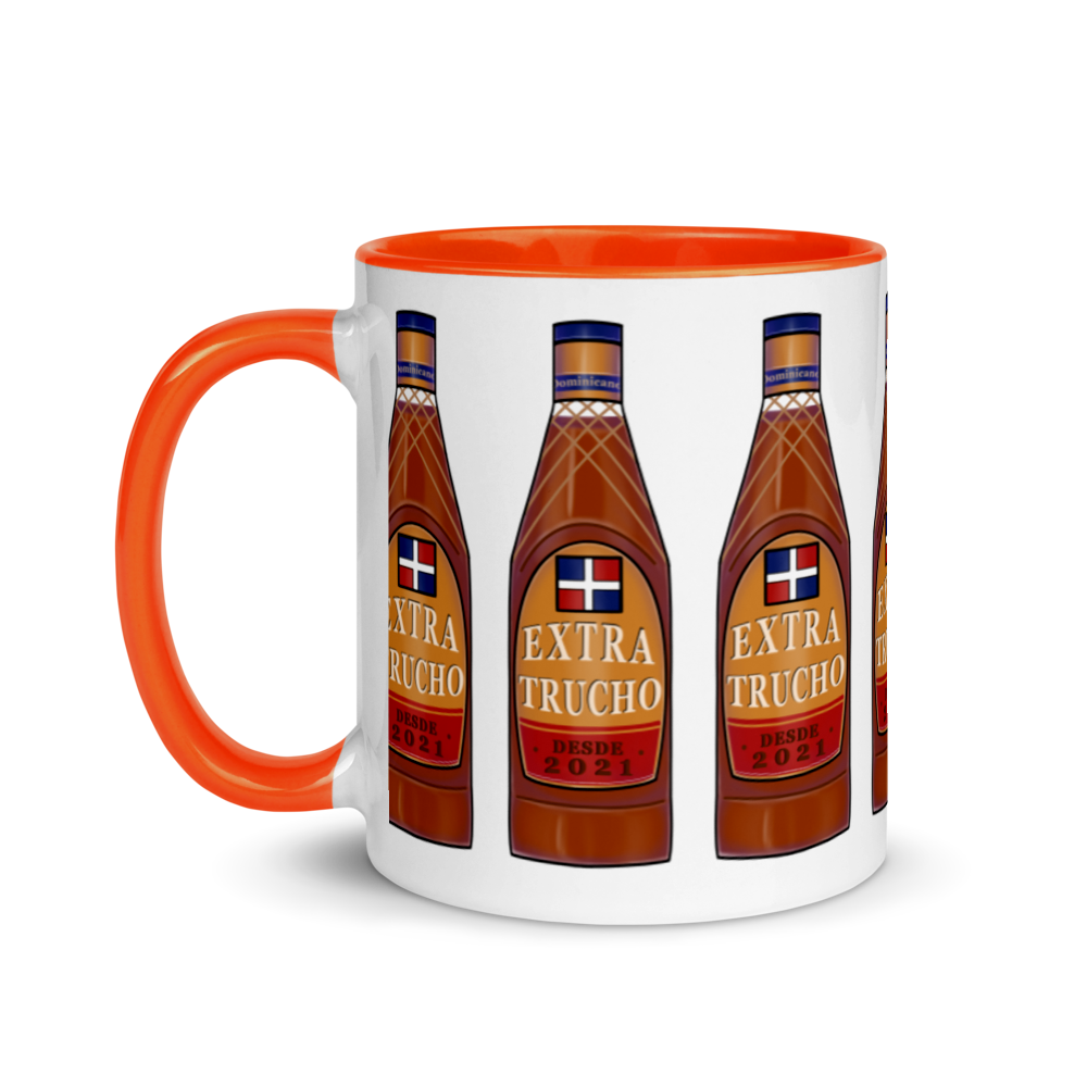 Extra Trucho Dominican Rum Mug with Color Inside  - 2020 - DominicanGirlfriend.com - Frases Dominicanas - República Dominicana Lifestyle Graphic T-Shirts Streetwear & Accessories - New York - Bronx - Washington Heights - Miami - Florida - Boca Chica - USA - Dominican Clothing