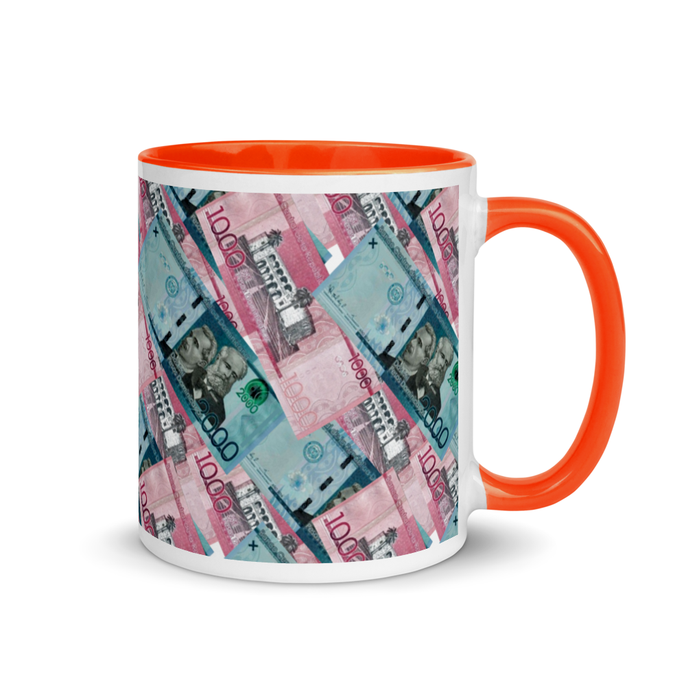 1000 y 2000 Dominican Pesos Mug with Color Inside - 2020 - DominicanGirlfriend.com - Frases Dominicanas - República Dominicana Lifestyle Graphic T-Shirts Streetwear & Accessories - New York - Bronx - Washington Heights - Miami - Florida - Boca Chica - USA - Dominican Clothing