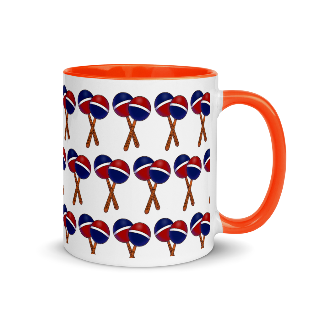 Maracas Dominicana Mug with Color Inside  - 2020 - DominicanGirlfriend.com - Frases Dominicanas - República Dominicana Lifestyle Graphic T-Shirts Streetwear & Accessories - New York - Bronx - Washington Heights - Miami - Florida - Boca Chica - USA - Dominican Clothing