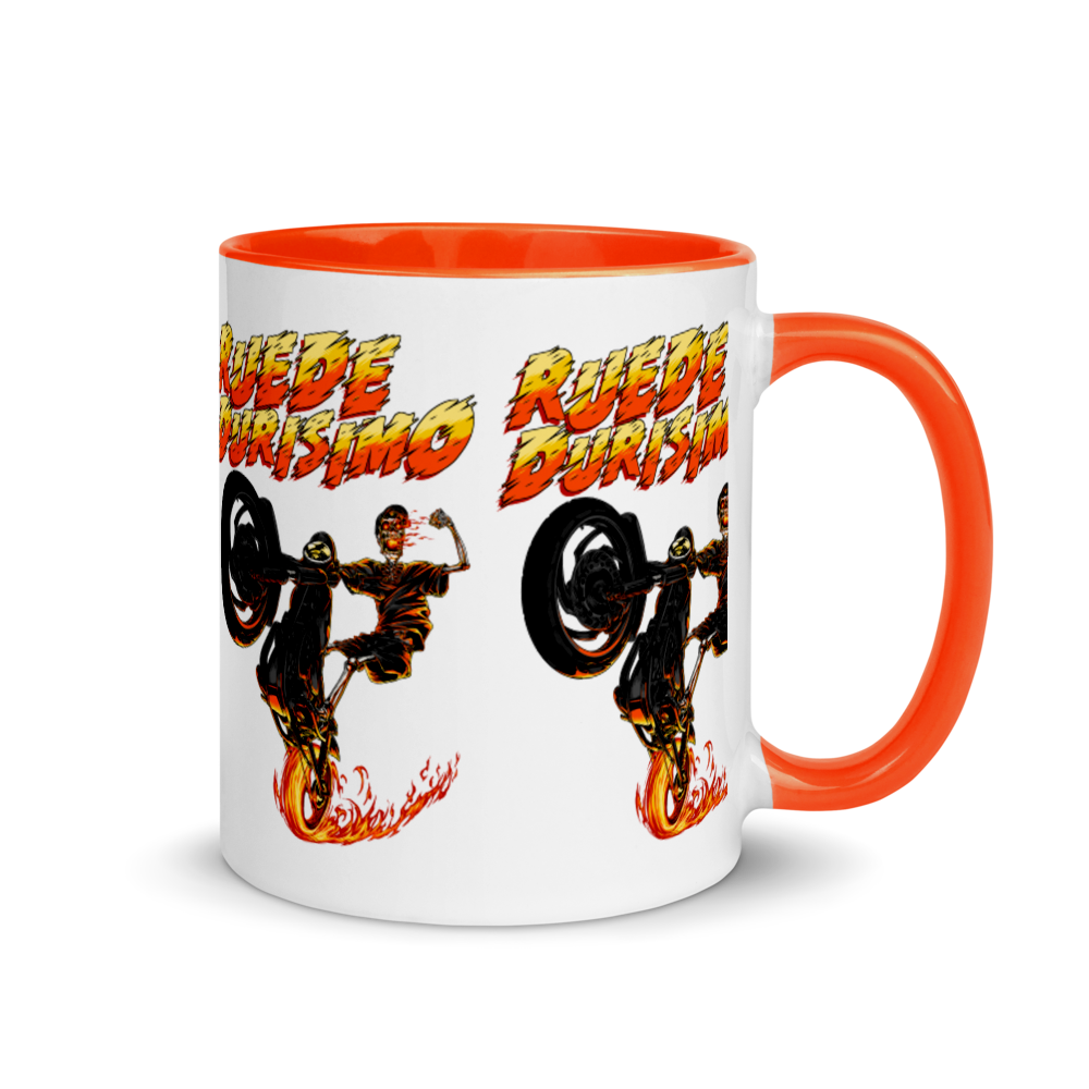 Ruede Durisimo Mug with Color Inside  - 2020 - DominicanGirlfriend.com - Frases Dominicanas - República Dominicana Lifestyle Graphic T-Shirts Streetwear & Accessories - New York - Bronx - Washington Heights - Miami - Florida - Boca Chica - USA - Dominican Clothing