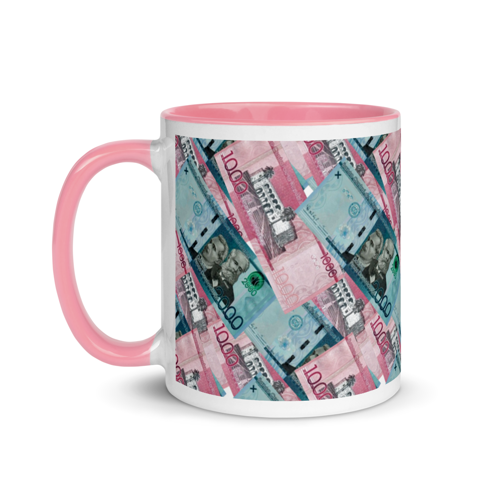 1000 y 2000 Dominican Pesos Mug with Color Inside  - 2020 - DominicanGirlfriend.com - Frases Dominicanas - República Dominicana Lifestyle Graphic T-Shirts Streetwear & Accessories - New York - Bronx - Washington Heights - Miami - Florida - Boca Chica - USA - Dominican Clothing