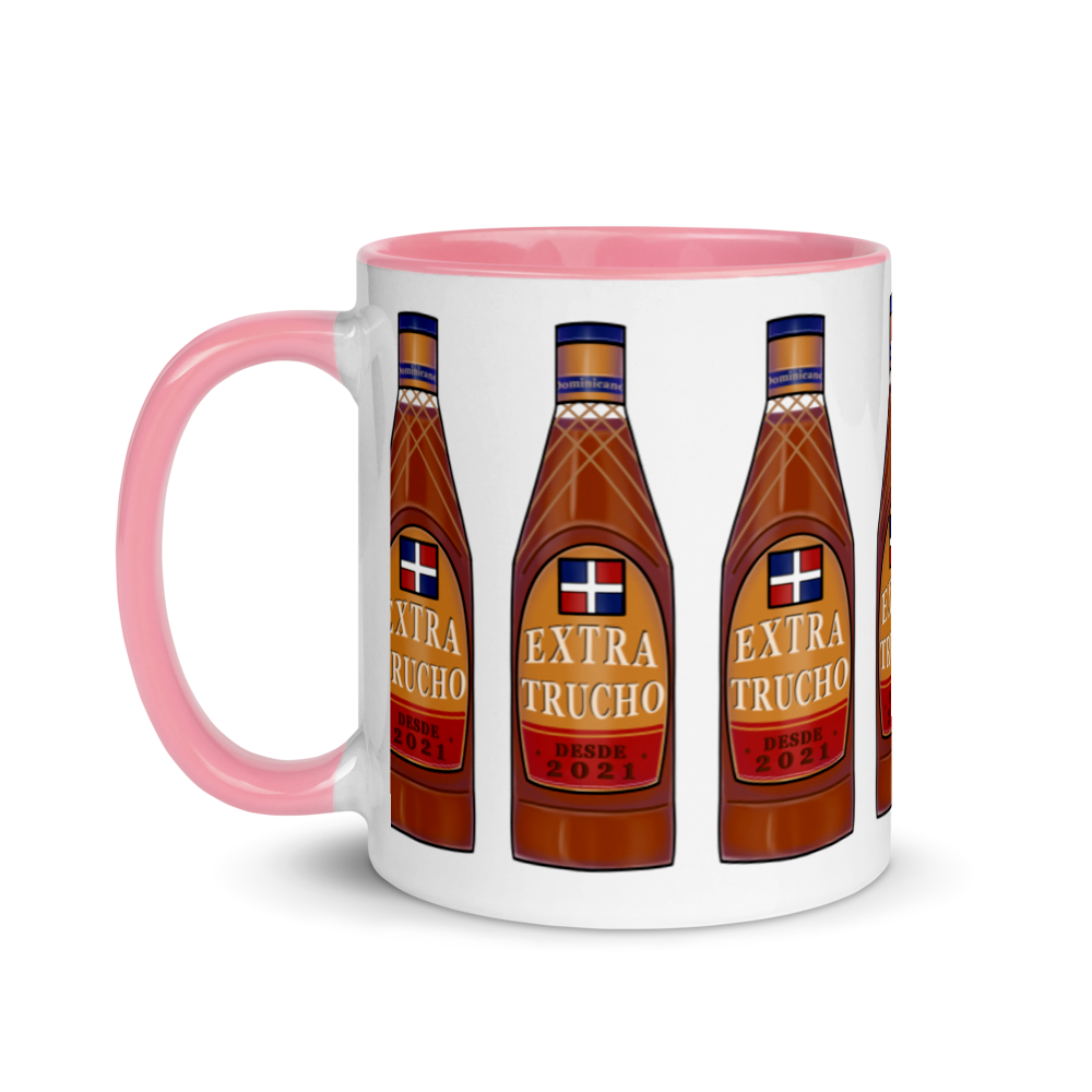Extra Trucho Dominican Rum Mug with Color Inside  - 2020 - DominicanGirlfriend.com - Frases Dominicanas - República Dominicana Lifestyle Graphic T-Shirts Streetwear & Accessories - New York - Bronx - Washington Heights - Miami - Florida - Boca Chica - USA - Dominican Clothing