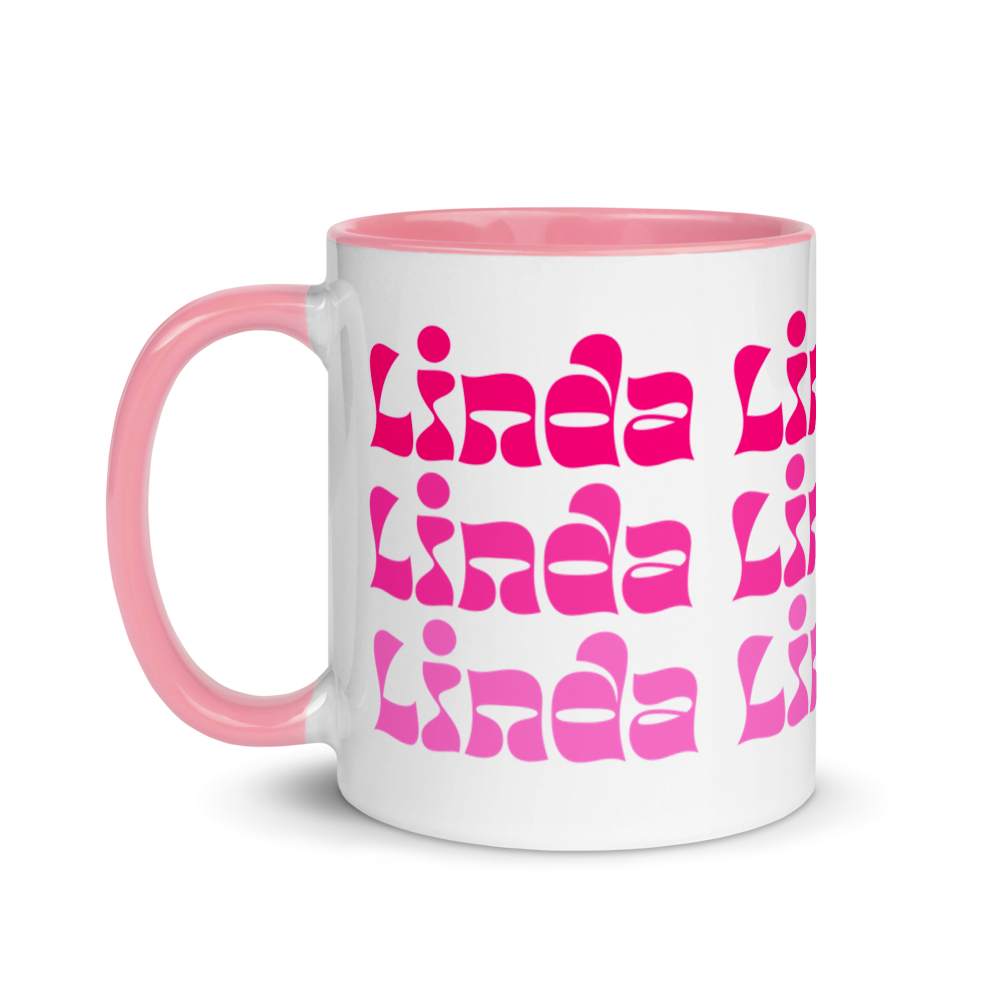 Linda Mug with Color Inside  - 2020 - DominicanGirlfriend.com - Frases Dominicanas - República Dominicana Lifestyle Graphic T-Shirts Streetwear & Accessories - New York - Bronx - Washington Heights - Miami - Florida - Boca Chica - USA - Dominican Clothing