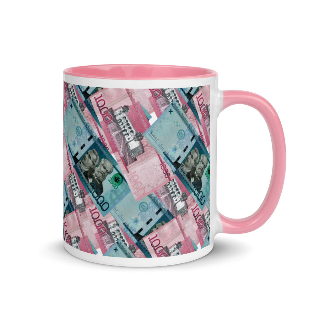 1000 y 2000 Dominican Pesos Mug with Color Inside  - 2020 - DominicanGirlfriend.com - Frases Dominicanas - República Dominicana Lifestyle Graphic T-Shirts Streetwear & Accessories - New York - Bronx - Washington Heights - Miami - Florida - Boca Chica - USA - Dominican Clothing
