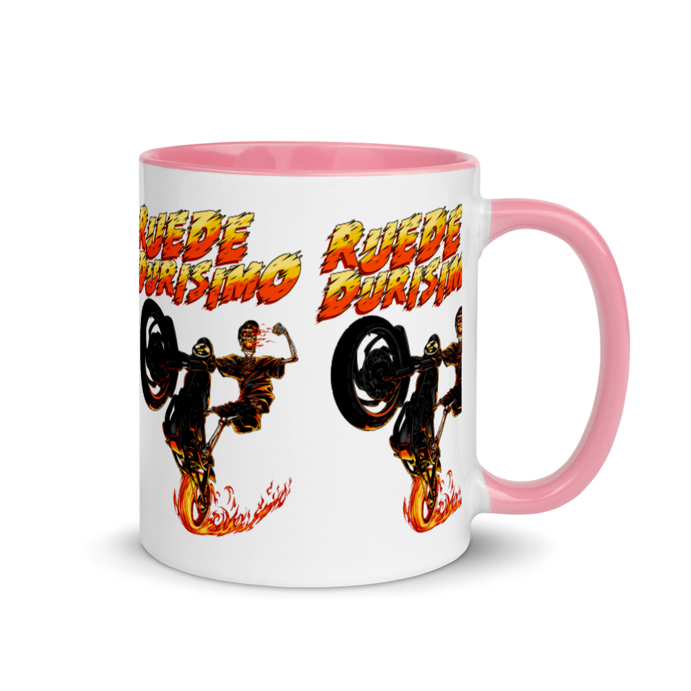 Ruede Durisimo Mug with Color Inside  - 2020 - DominicanGirlfriend.com - Frases Dominicanas - República Dominicana Lifestyle Graphic T-Shirts Streetwear & Accessories - New York - Bronx - Washington Heights - Miami - Florida - Boca Chica - USA - Dominican Clothing