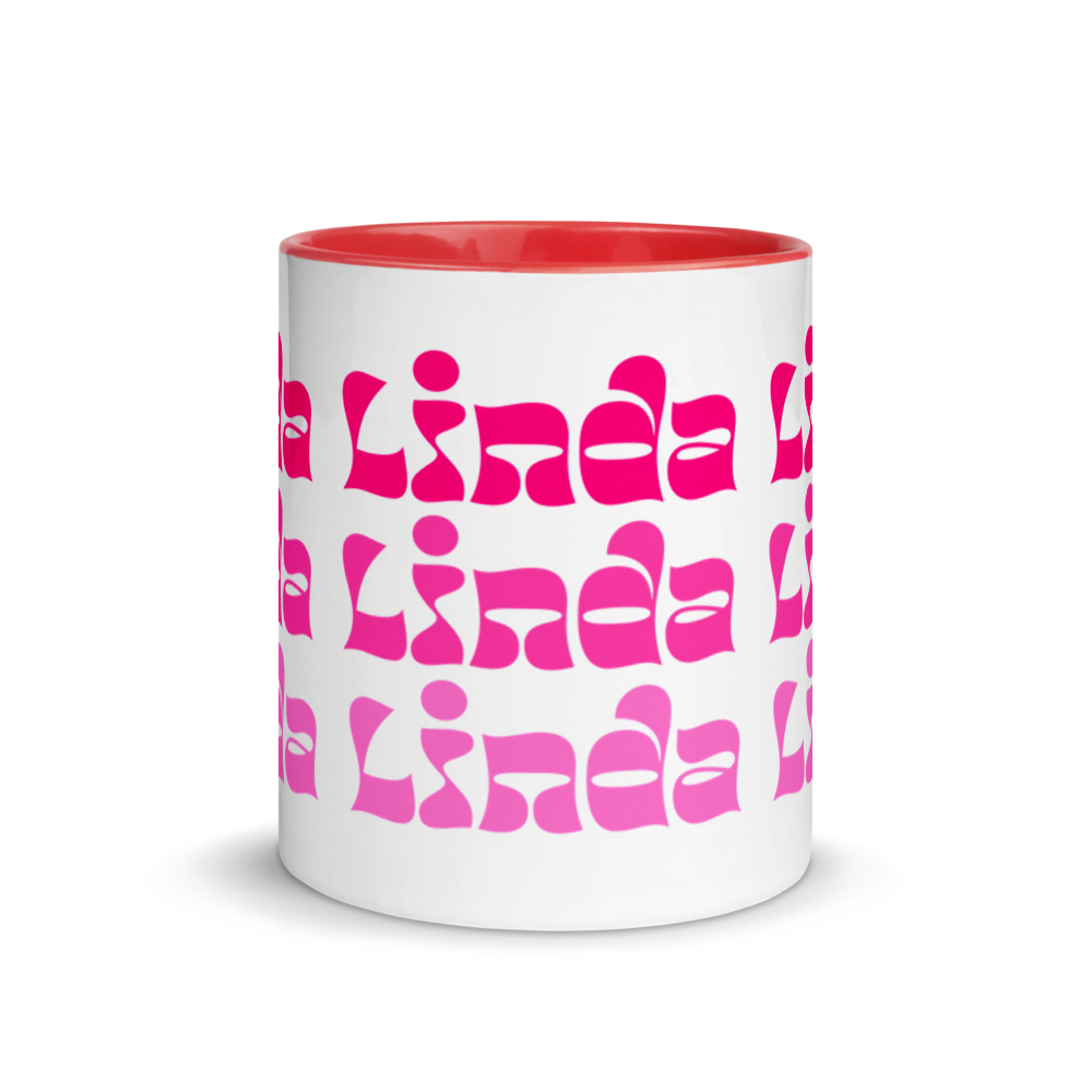 Linda Mug with Color Inside  - 2020 - DominicanGirlfriend.com - Frases Dominicanas - República Dominicana Lifestyle Graphic T-Shirts Streetwear & Accessories - New York - Bronx - Washington Heights - Miami - Florida - Boca Chica - USA - Dominican Clothing