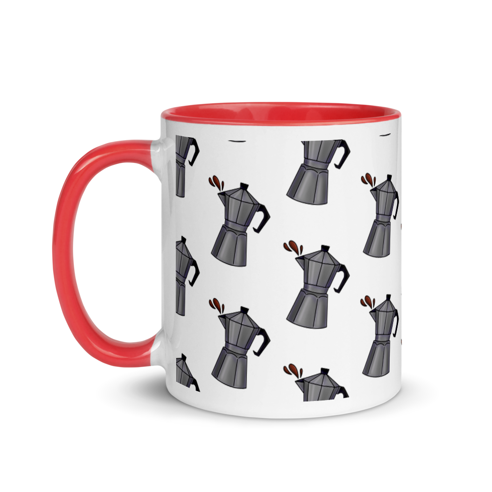 Cafetera Mug with Color Inside - 2020 - DominicanGirlfriend.com - Frases Dominicanas - República Dominicana Lifestyle Graphic T-Shirts Streetwear & Accessories - New York - Bronx - Washington Heights - Miami - Florida - Boca Chica - USA - Dominican Clothing